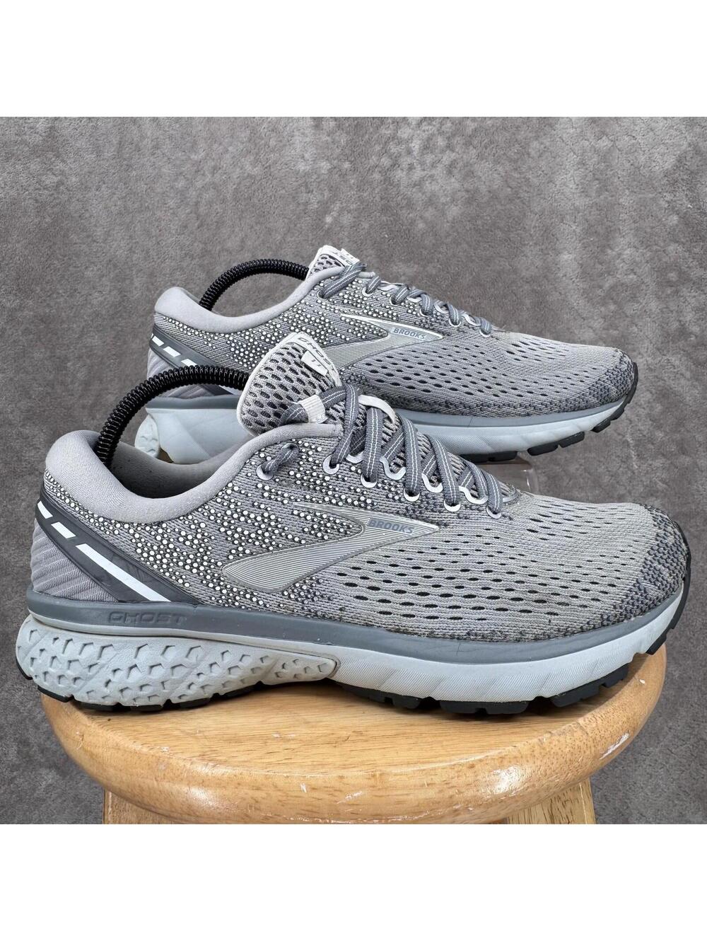 Brooks Ghost 11 Shoes Mens 11 Gray Mesh Running Cushioned Sneakers 1202771B028